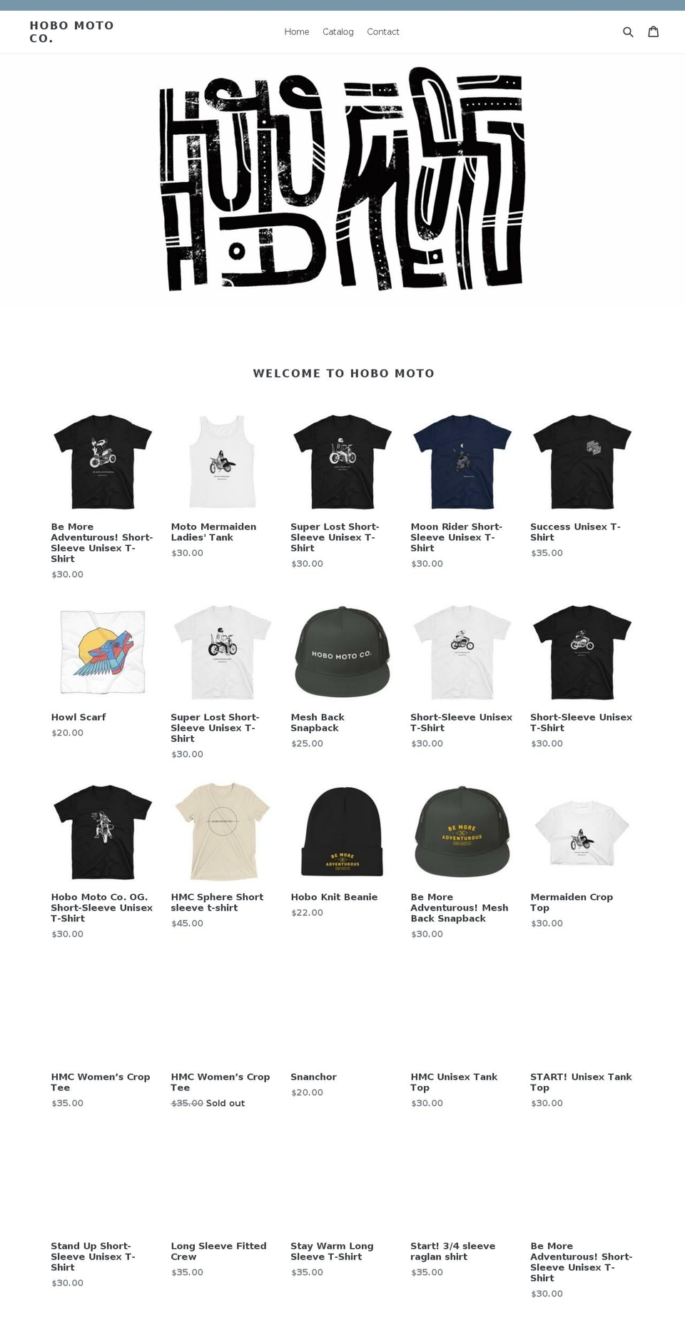 hobomotoco.com — Shopify storefront screenshot