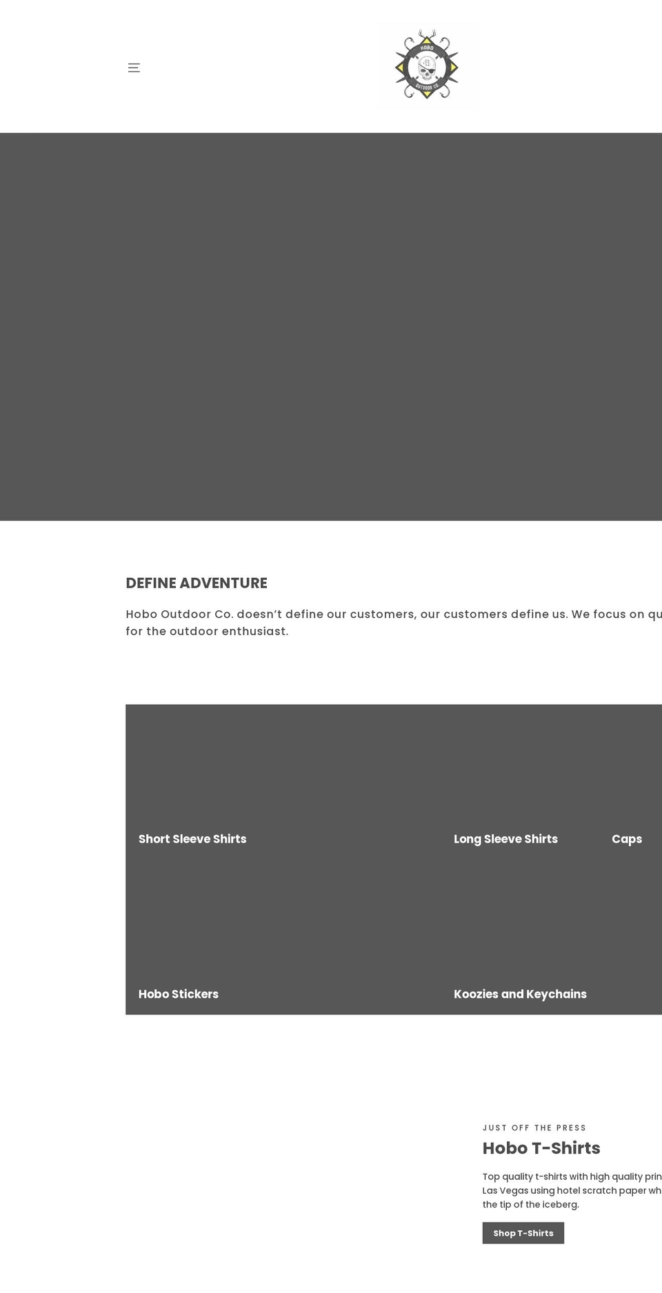hobooutdoorco.com — Shopify storefront screenshot
