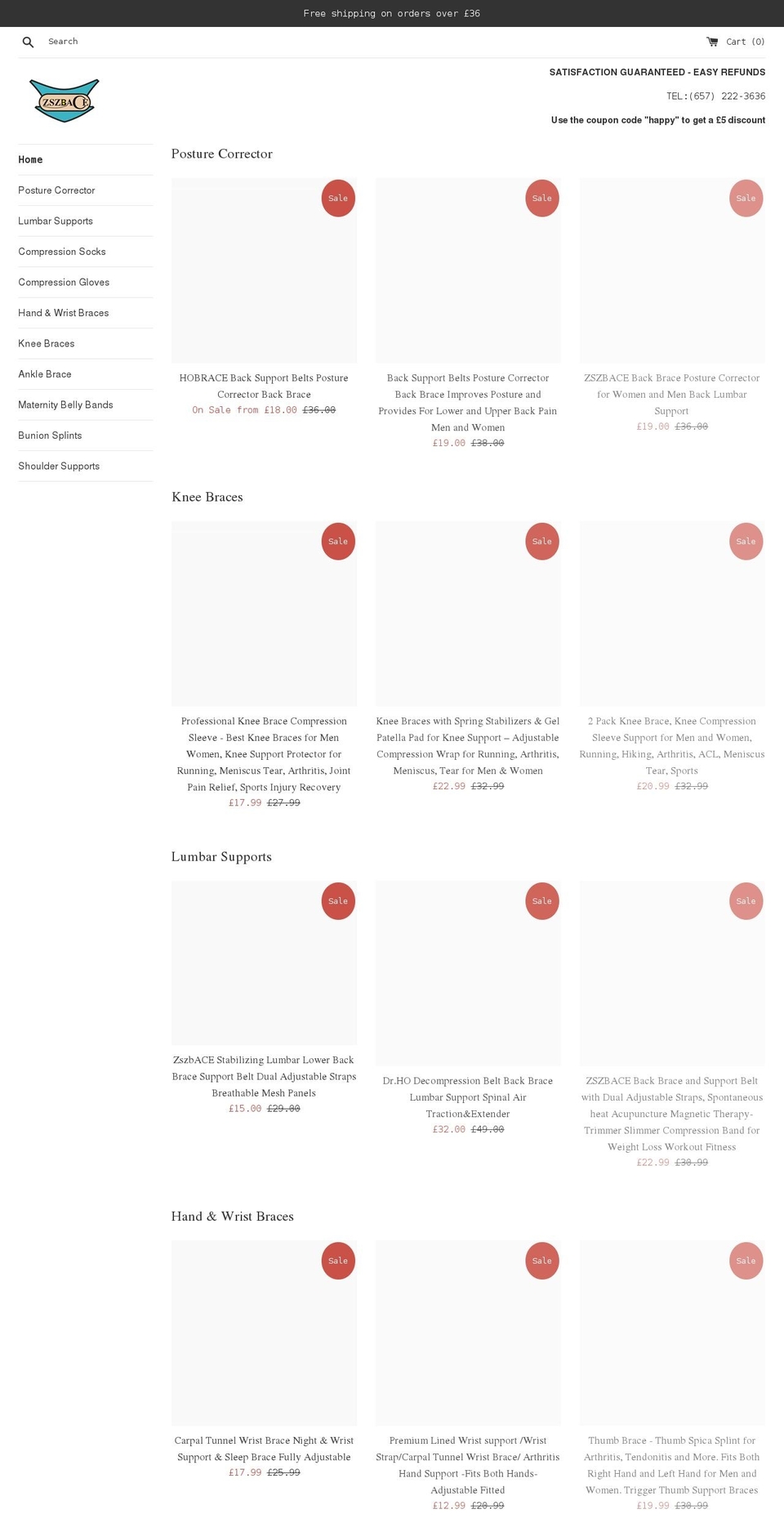 hobrace.com shopify website screenshot