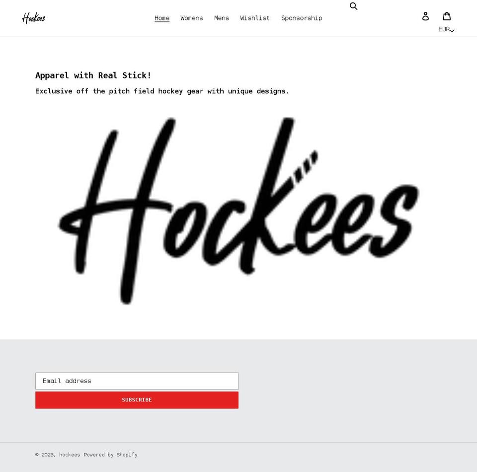 hockees.com shopify website screenshot