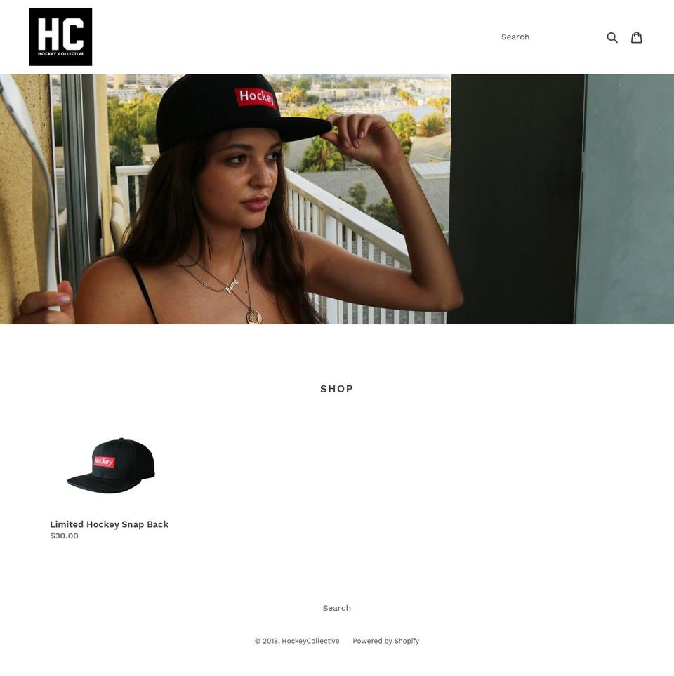 hockeycollective.com shopify website screenshot