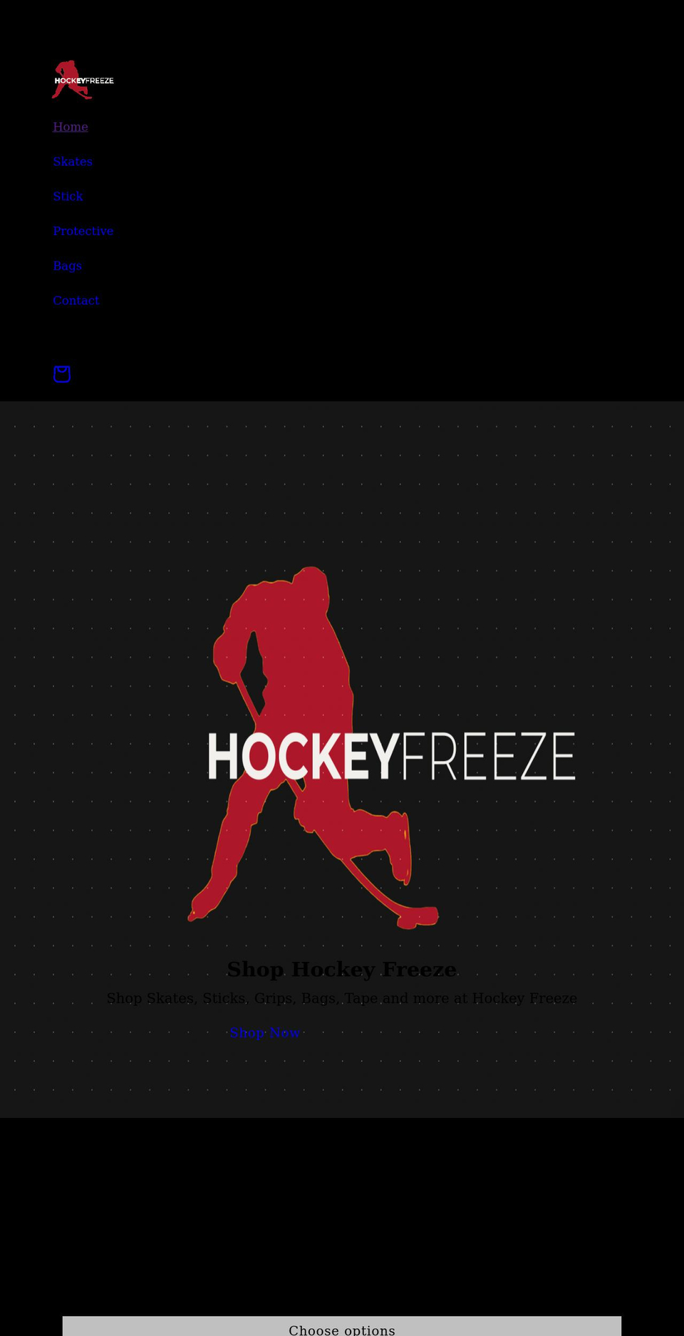 hockeyfreeze.com shopify website screenshot