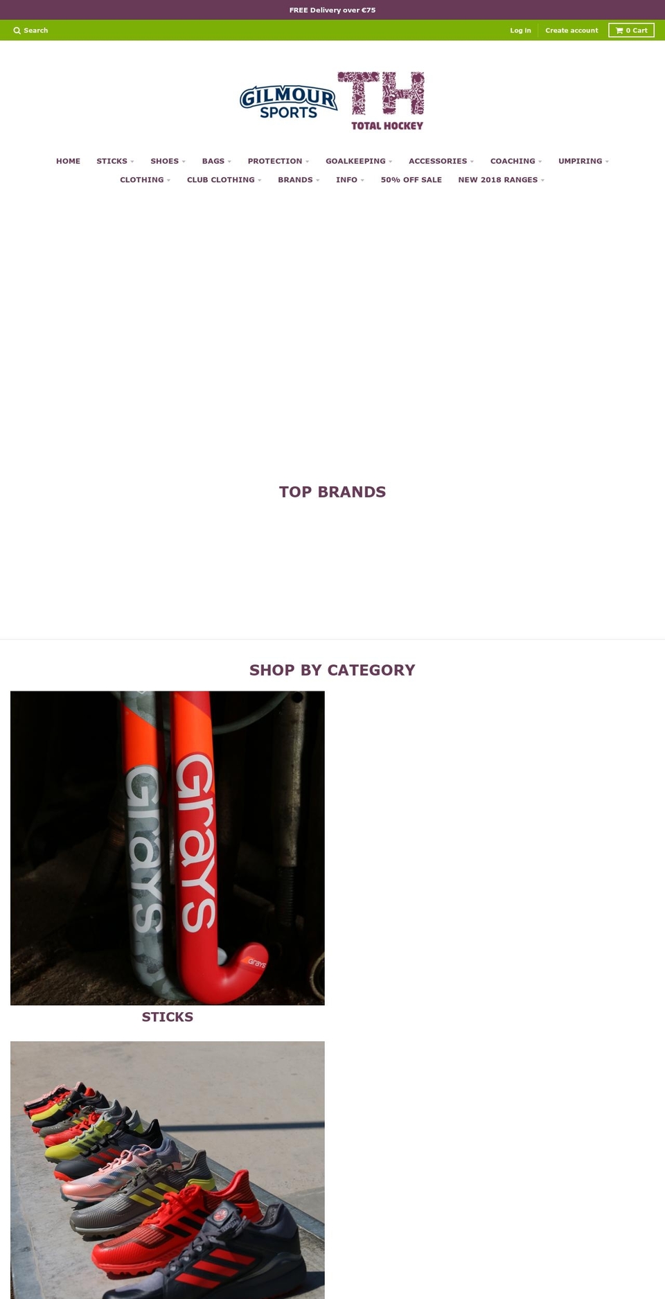 hockeyireland.com shopify website screenshot