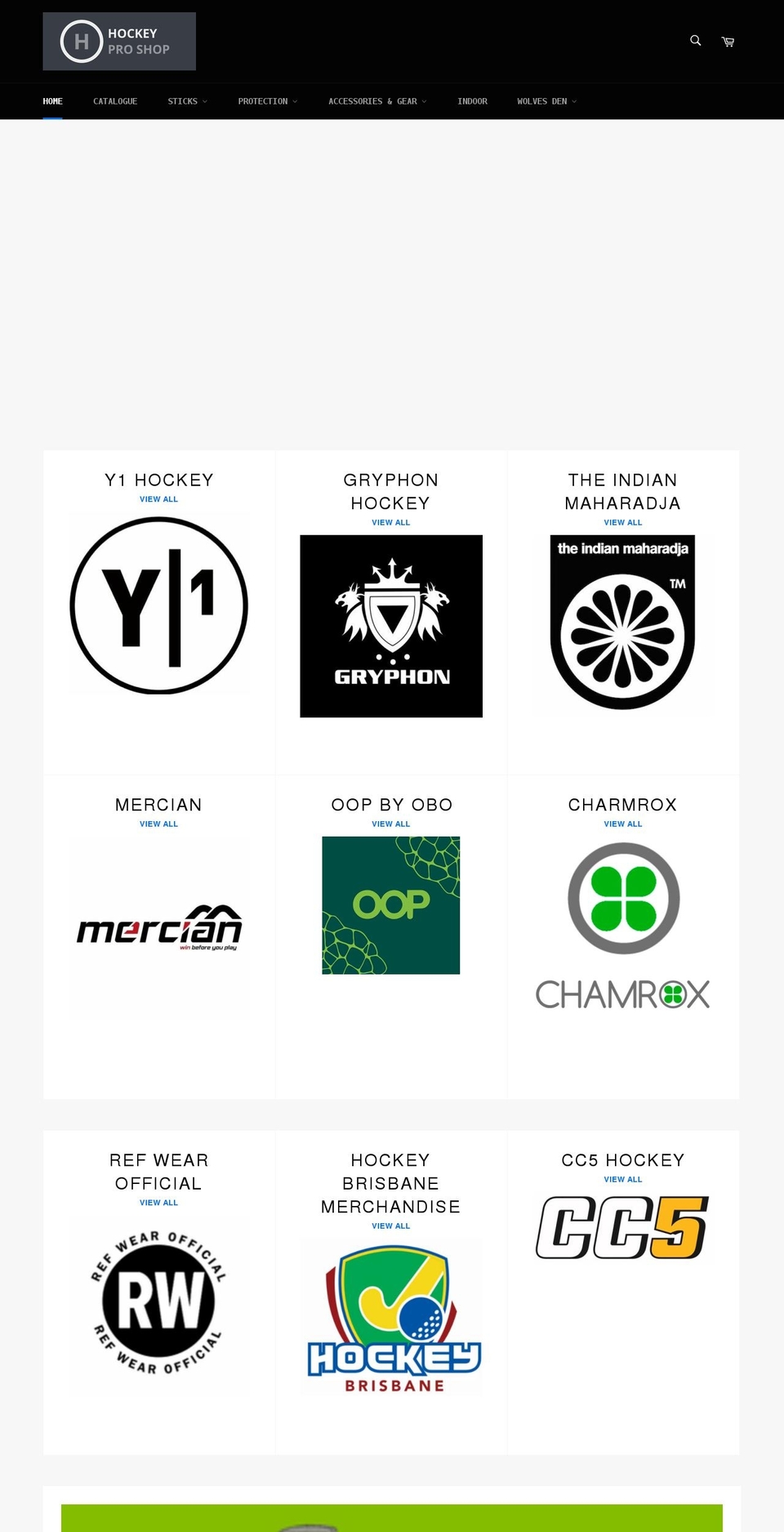 hockeyproshop.com.au shopify website screenshot