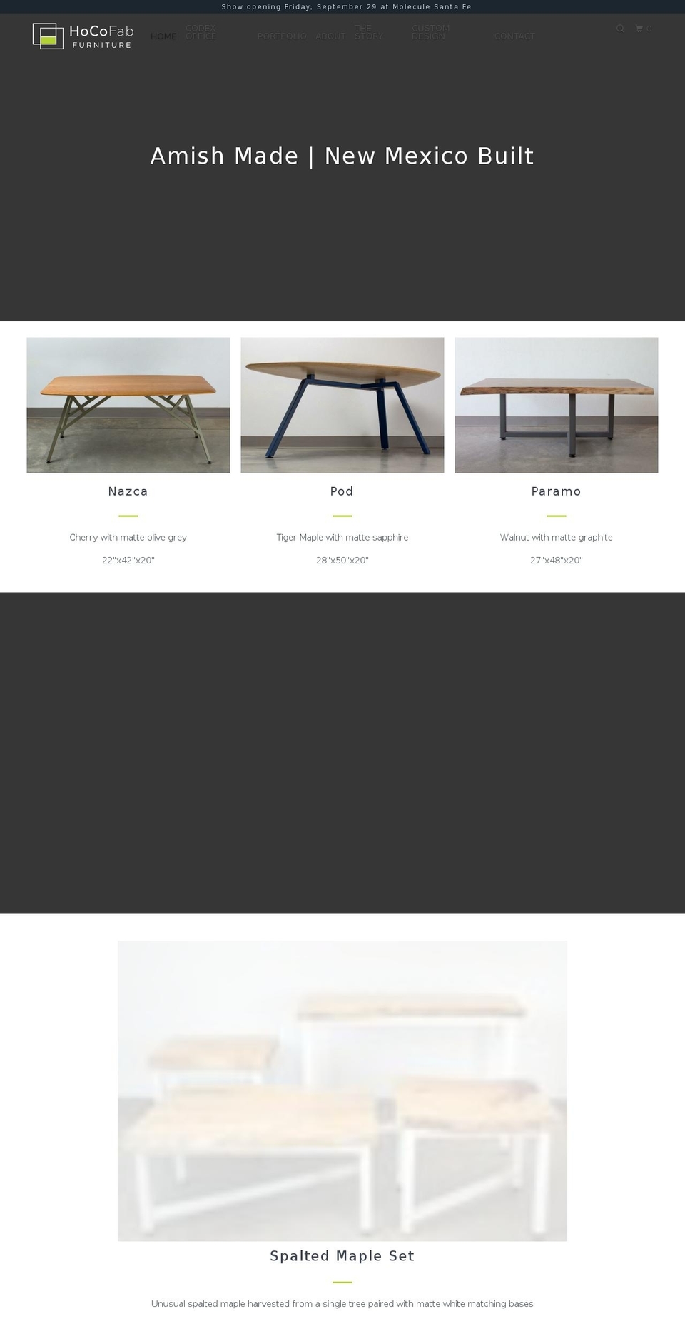 hocofabrication.com — Shopify storefront screenshot