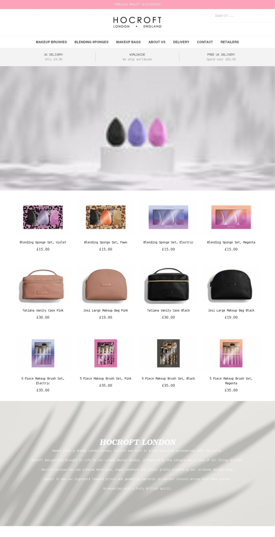 hocroftlondon.com shopify website screenshot