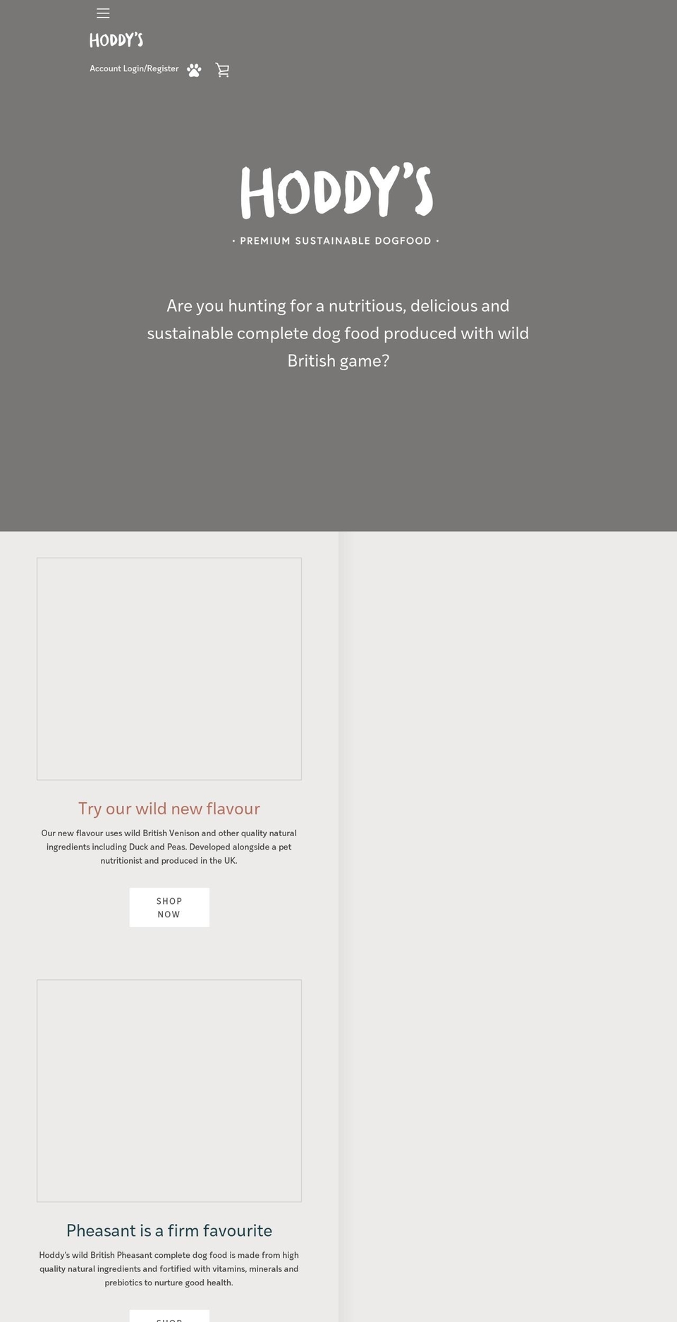 hoddys.co.uk shopify website screenshot