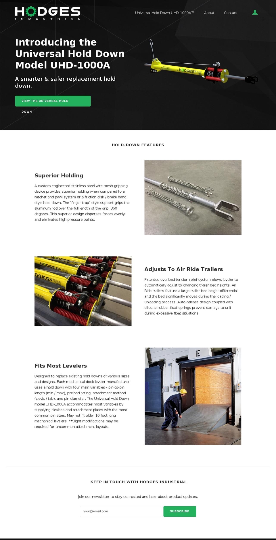 hodgesindustrial.com shopify website screenshot