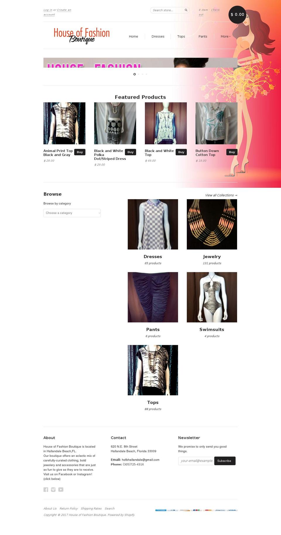 hofboutique.com shopify website screenshot