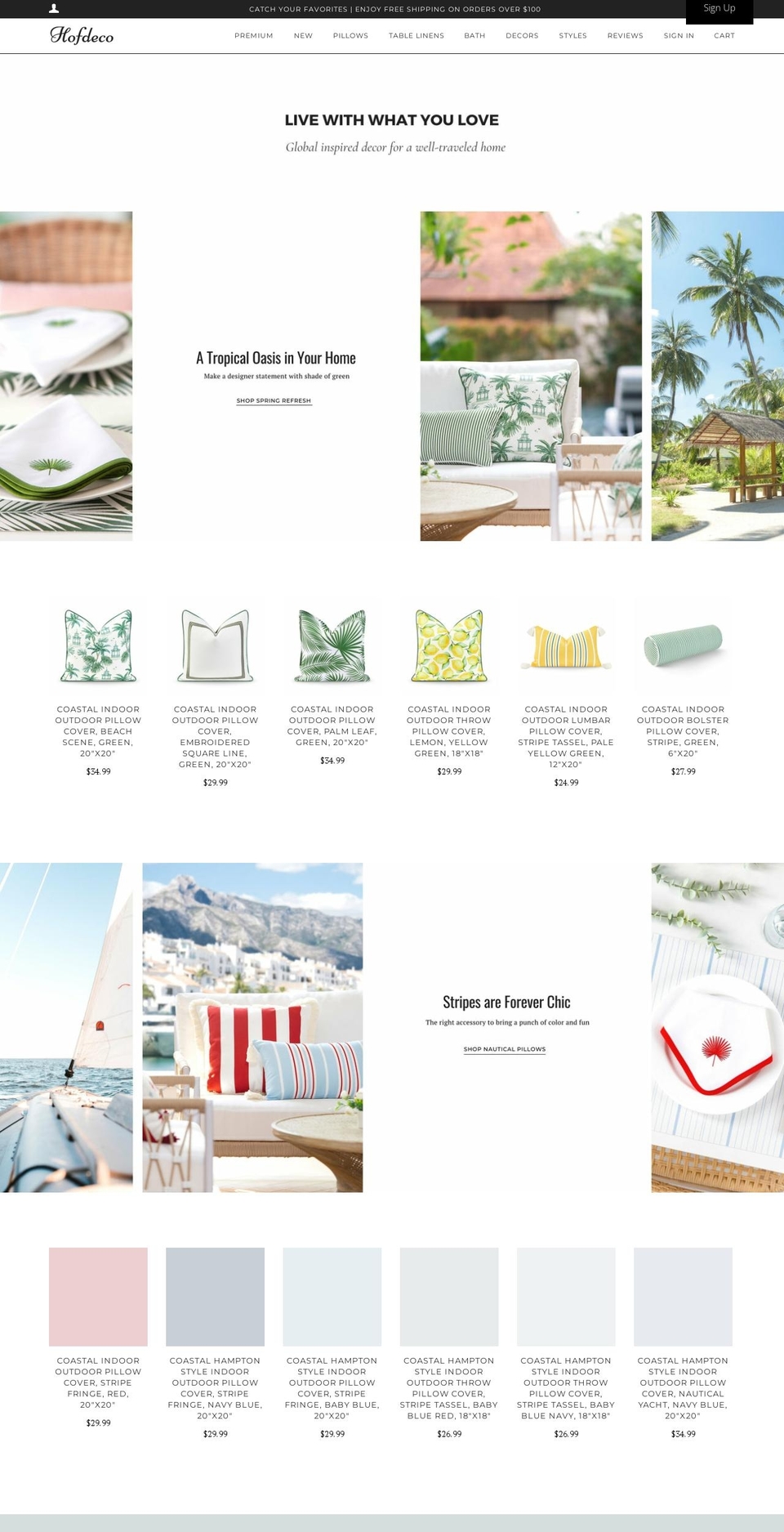 hofdeco.com shopify website screenshot