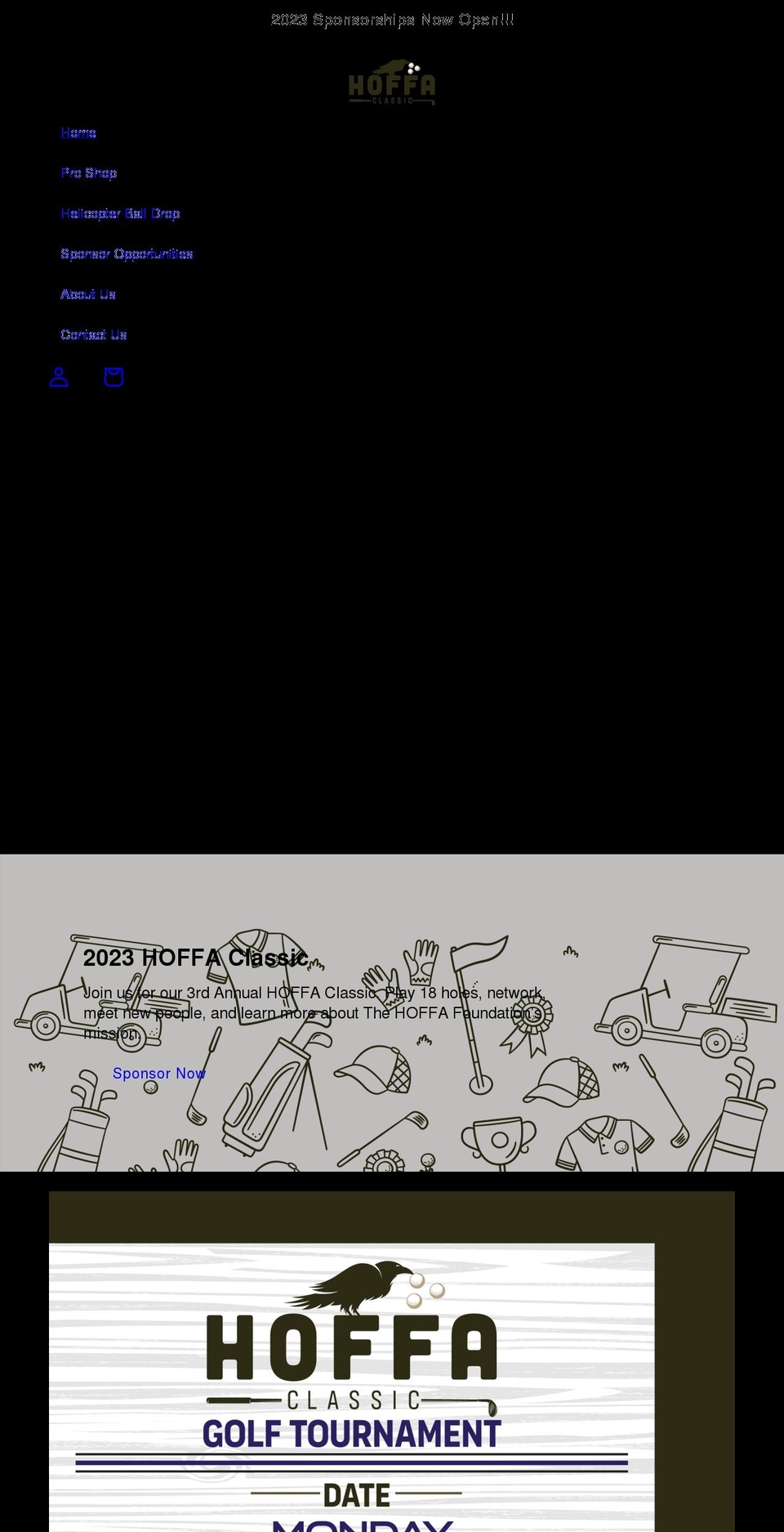 hoffaclassic.com shopify website screenshot