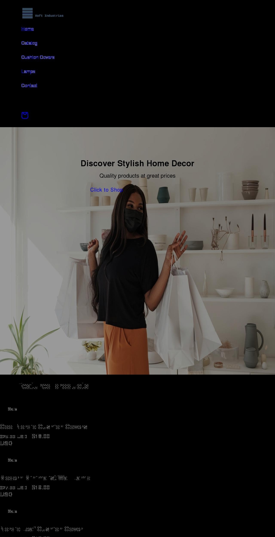 hoft-industries.com shopify website screenshot