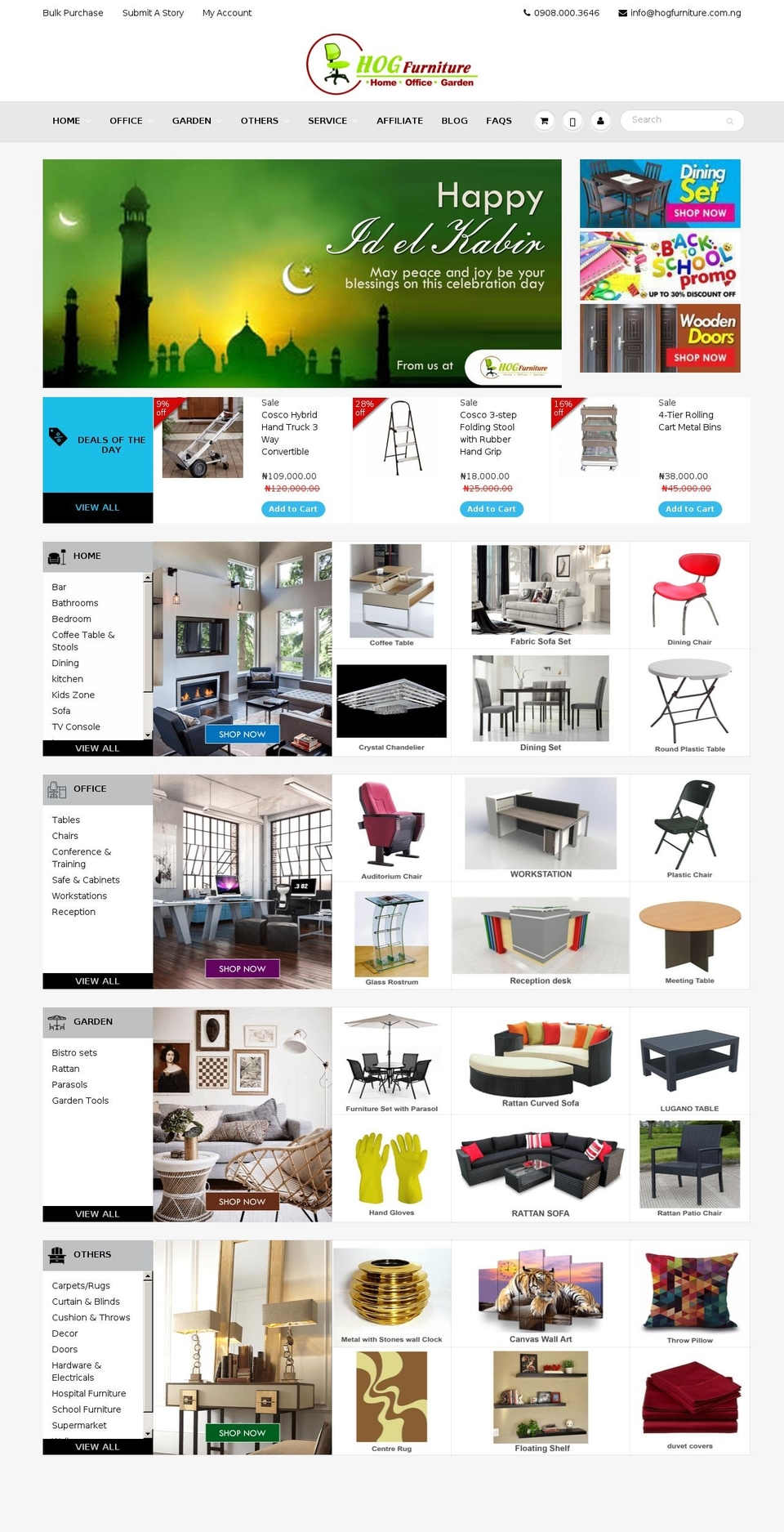 hog-furniture.myshopify.com shopify website screenshot