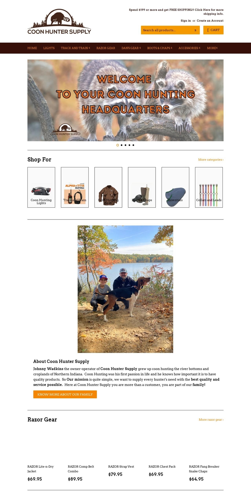 hoghuntersupply.com — Shopify storefront screenshot