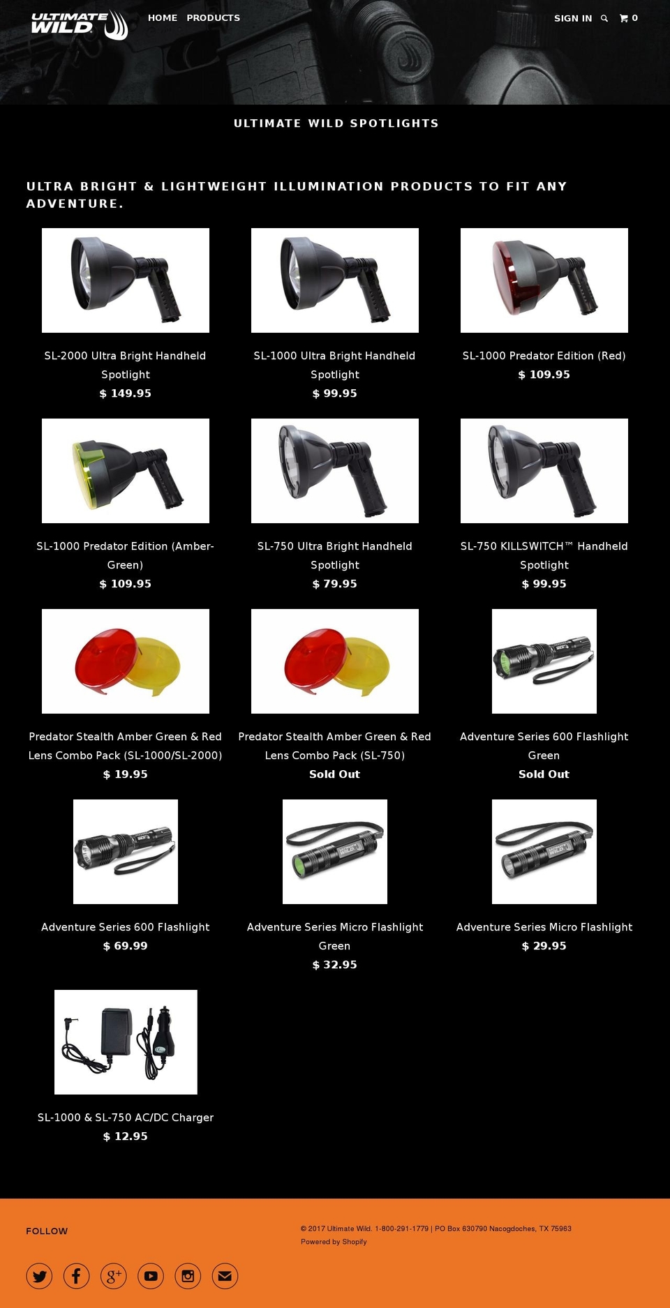 hoghuntingillumination.com shopify website screenshot