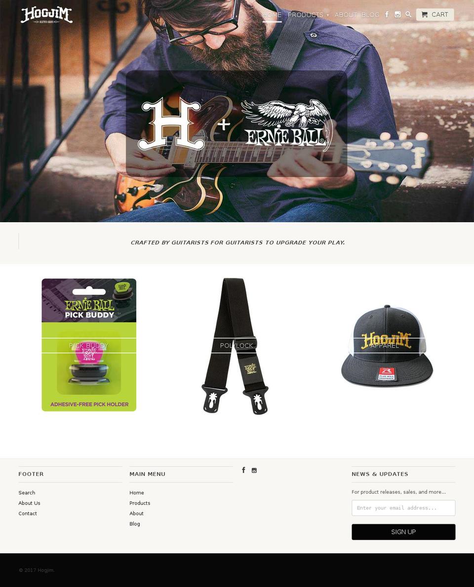 hogjim.com shopify website screenshot