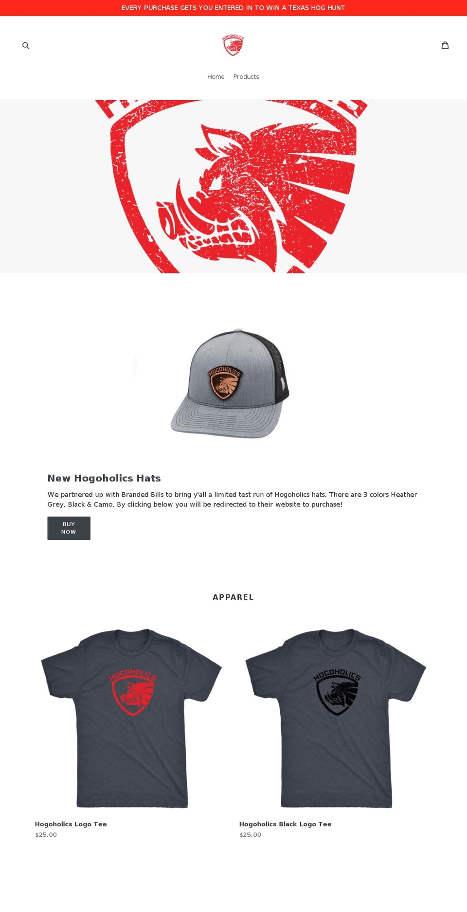 hogoholics.com shopify website screenshot