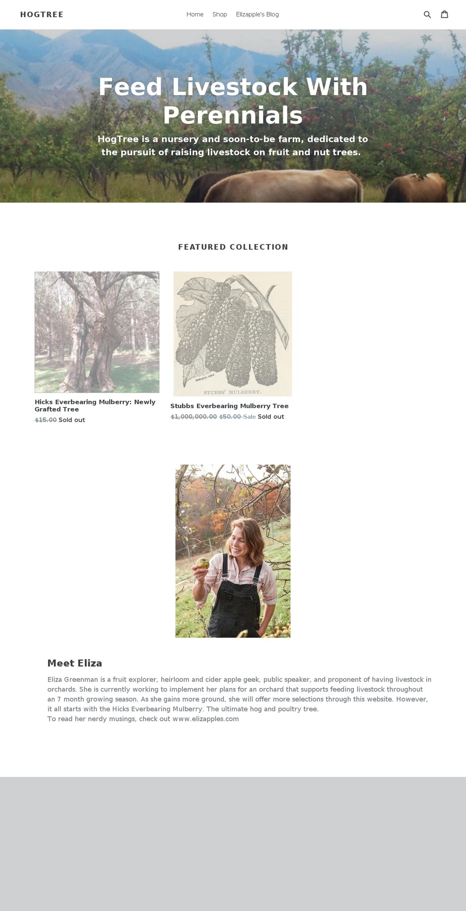 hogtree.com shopify website screenshot