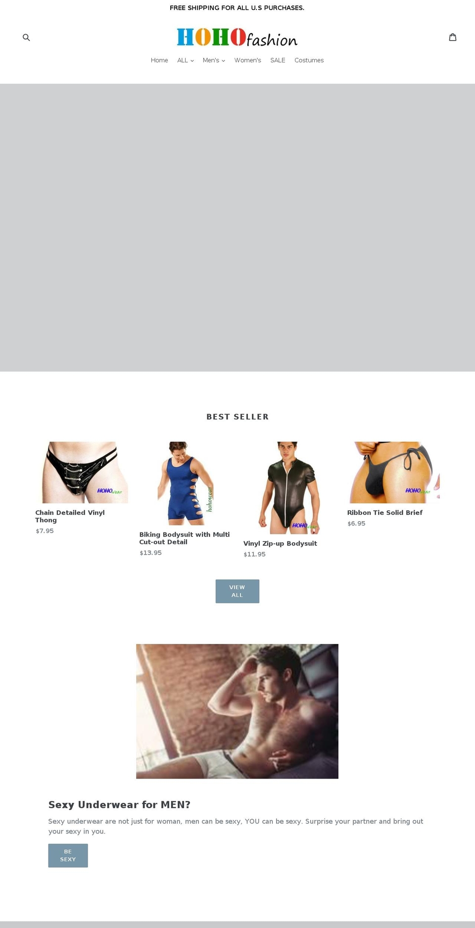 hohofashion.com — Shopify storefront screenshot