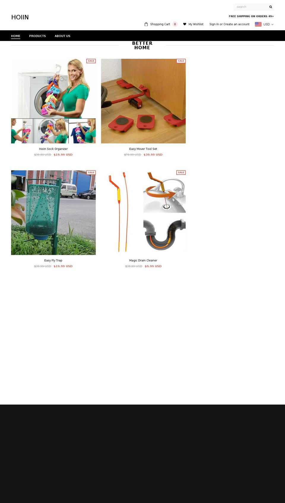 hoiin.com shopify website screenshot