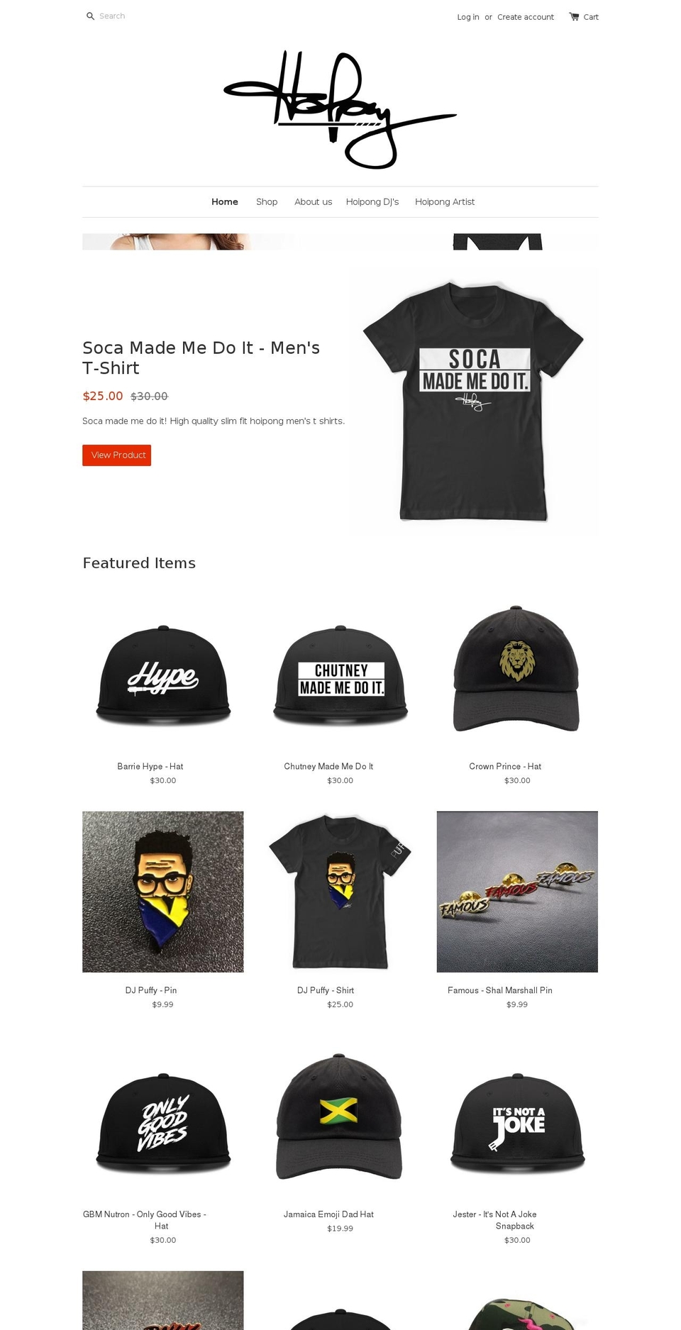 hoipong.com shopify website screenshot