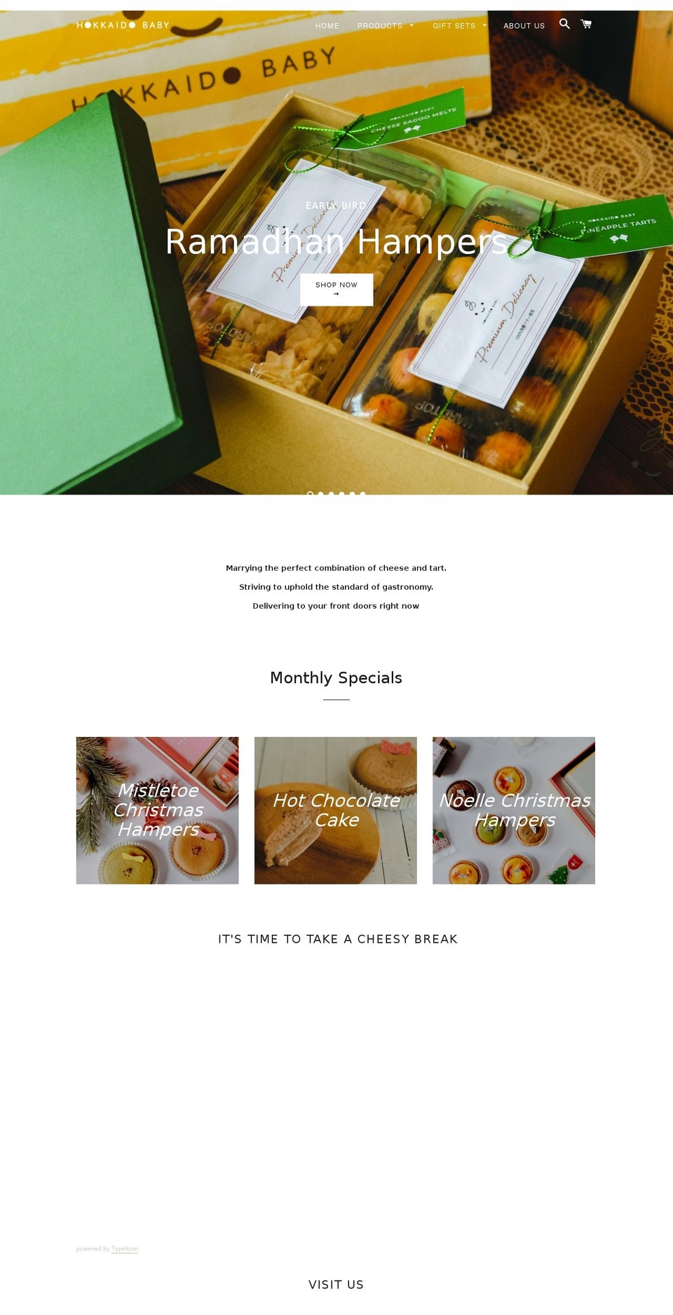 hokkaidobaby.com shopify website screenshot