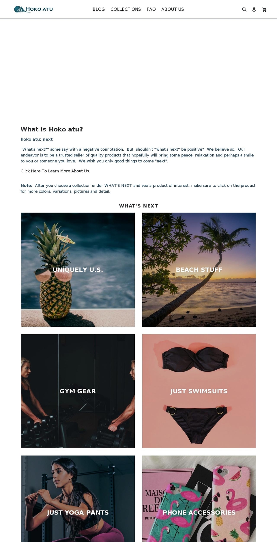 hokoatu.com — Shopify storefront screenshot