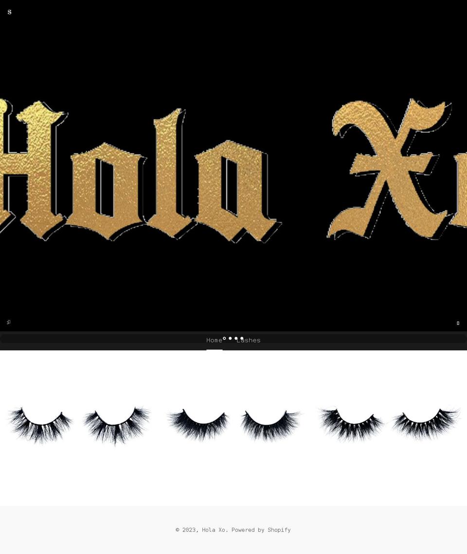 hola-xo.com shopify website screenshot