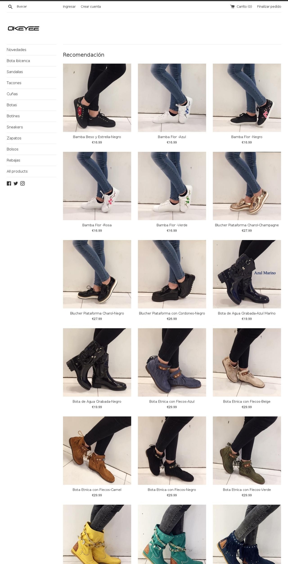 holaamigas.com shopify website screenshot