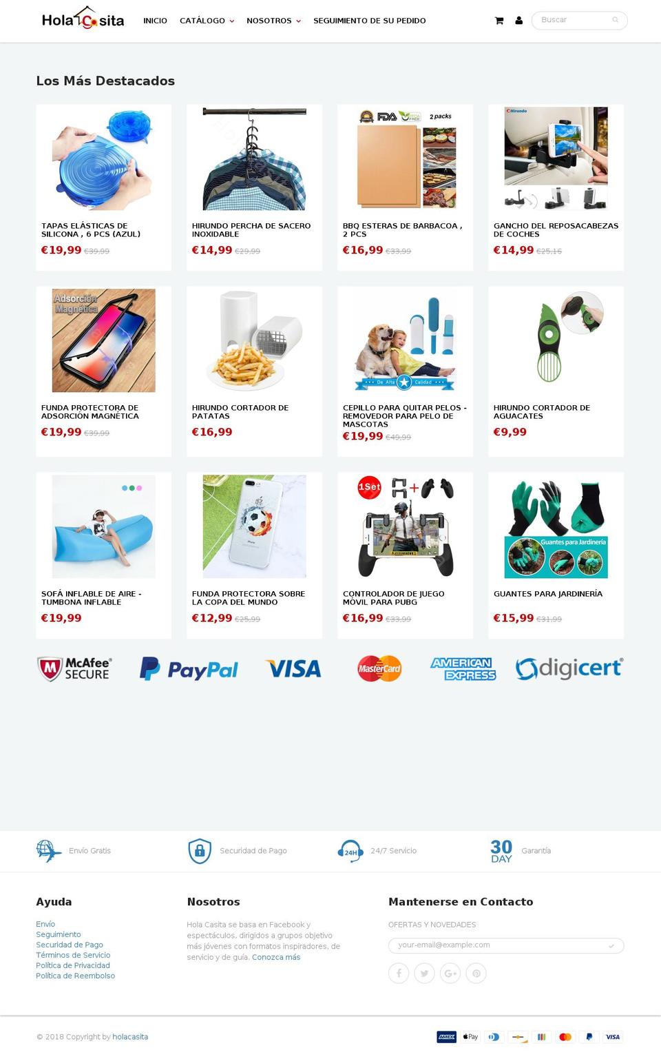 holacasita.com shopify website screenshot