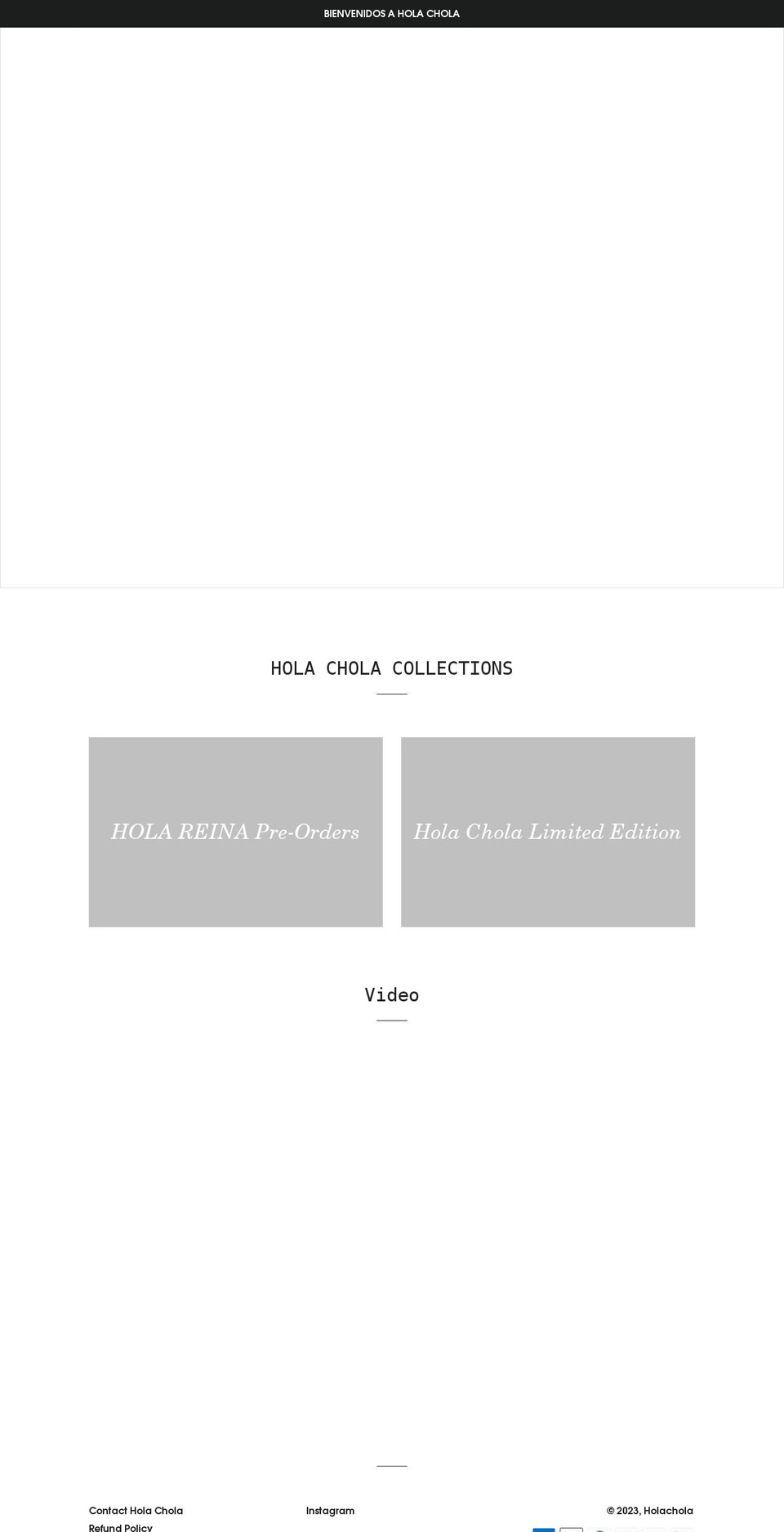 holachola.com shopify website screenshot