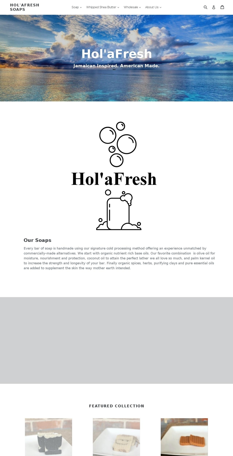 holafreshsoaps.com — Shopify storefront screenshot