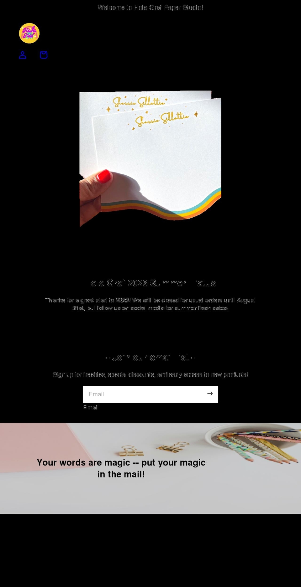 holagraf.com shopify website screenshot
