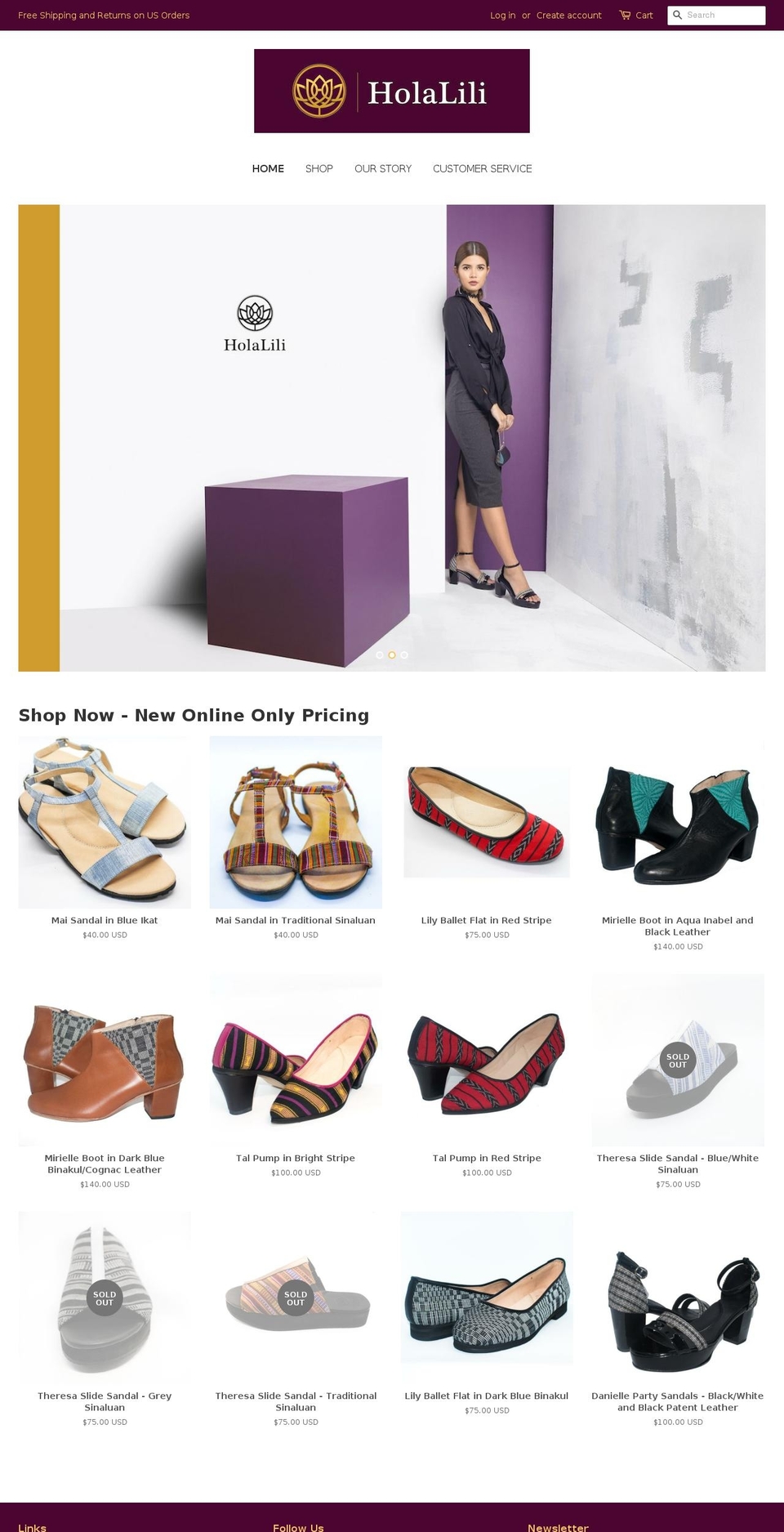 holalili.com — Shopify storefront screenshot