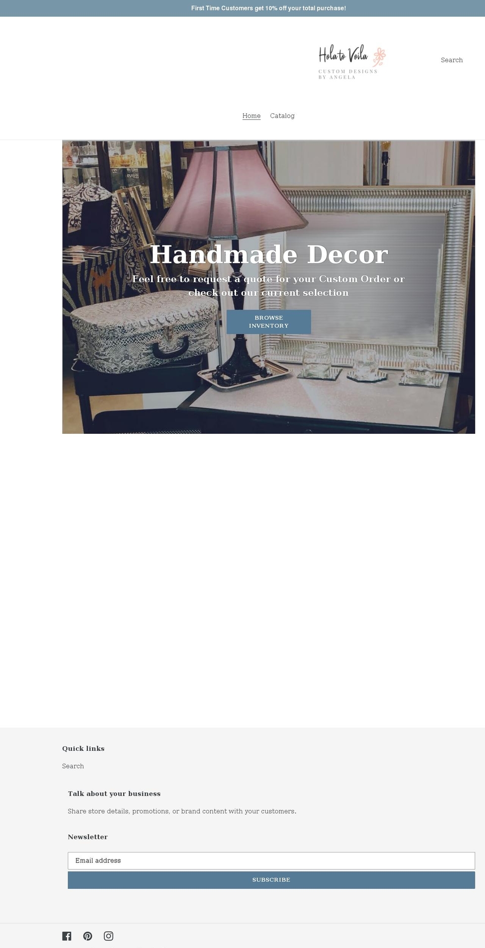 holatovoila.com shopify website screenshot