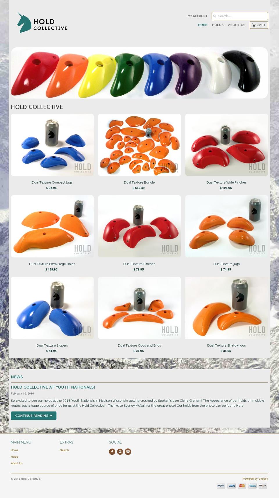 holdcollective.com shopify website screenshot