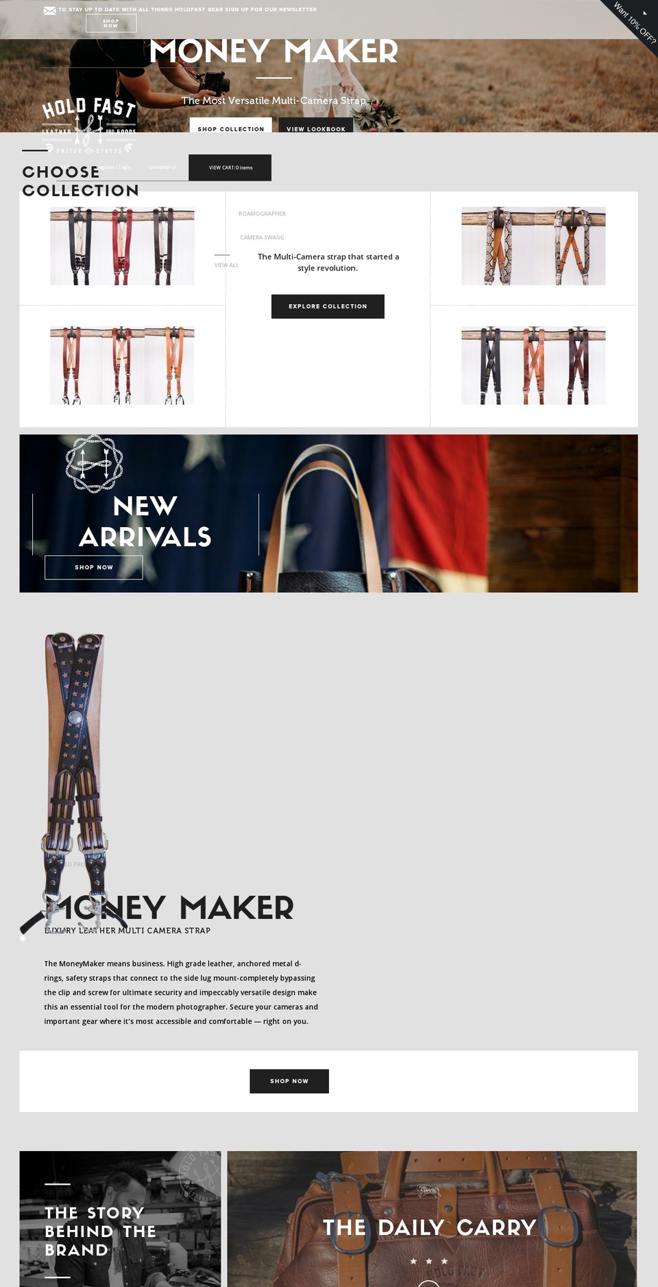 holdfastgear.com shopify website screenshot