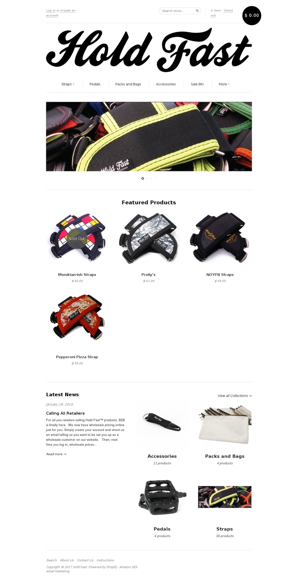 Responsive Shopify theme site example holdfastordie.com