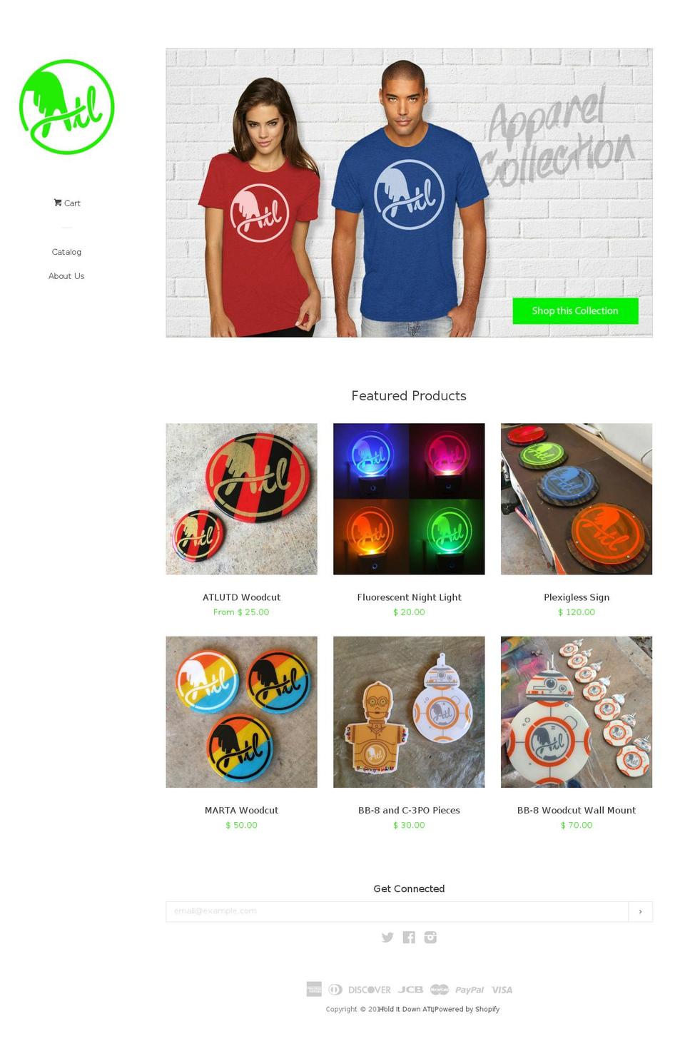 holditdownatl.com shopify website screenshot