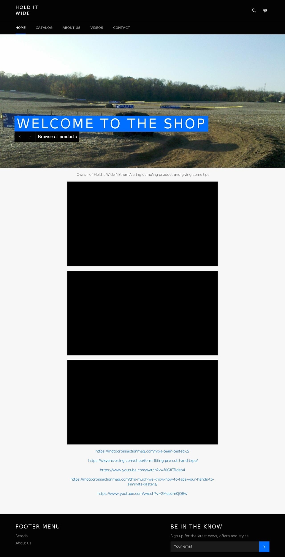 holditwide.com — Shopify storefront screenshot