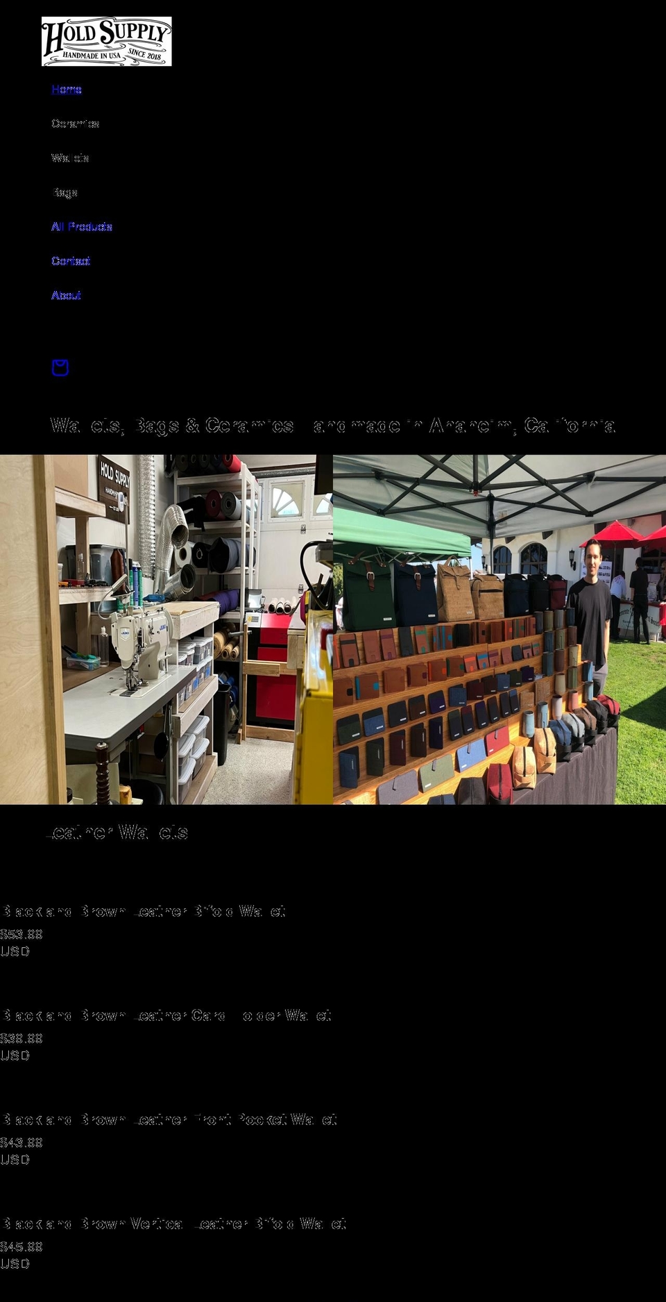 holdsupply.com shopify website screenshot
