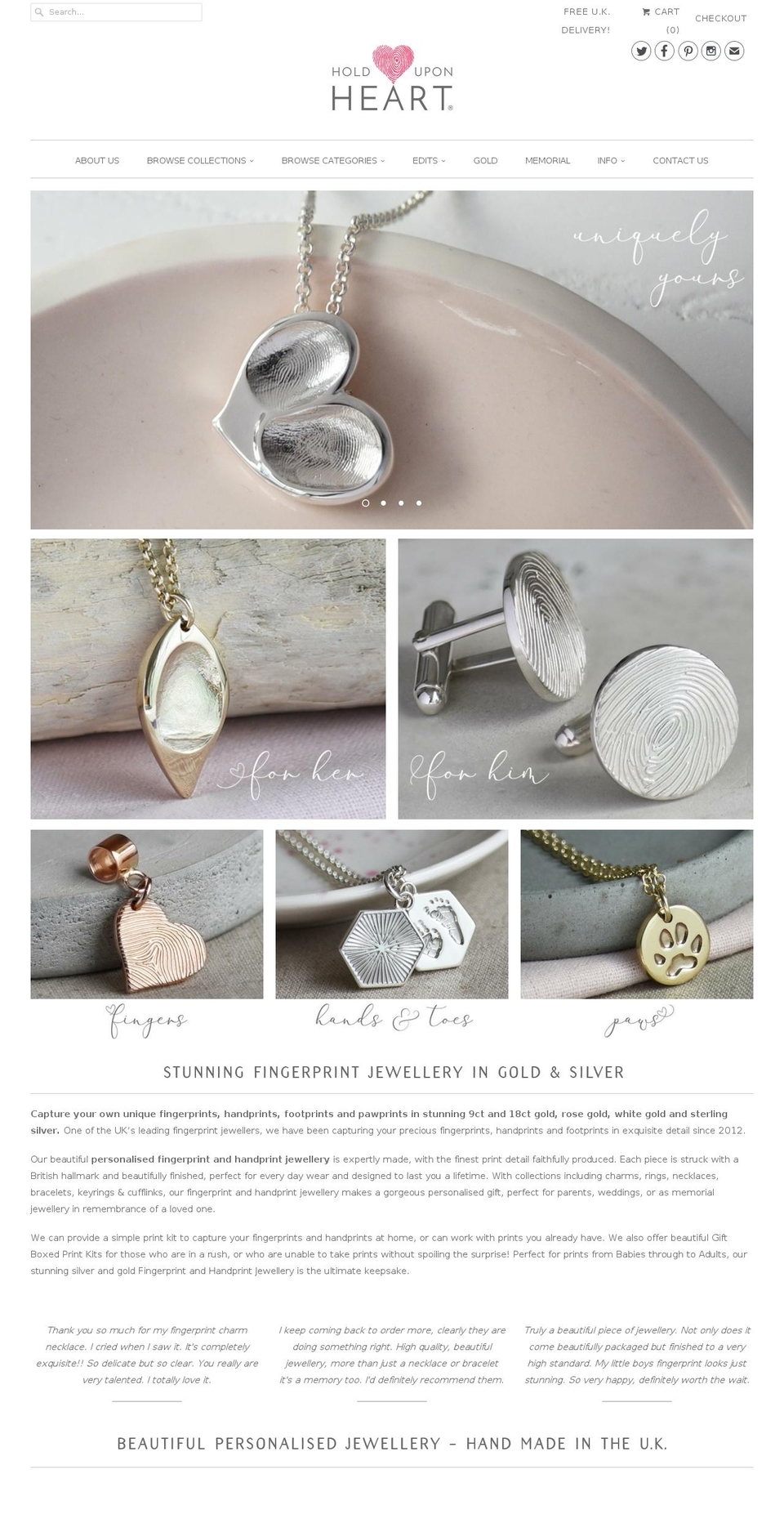 holduponheart.com — Shopify storefront screenshot