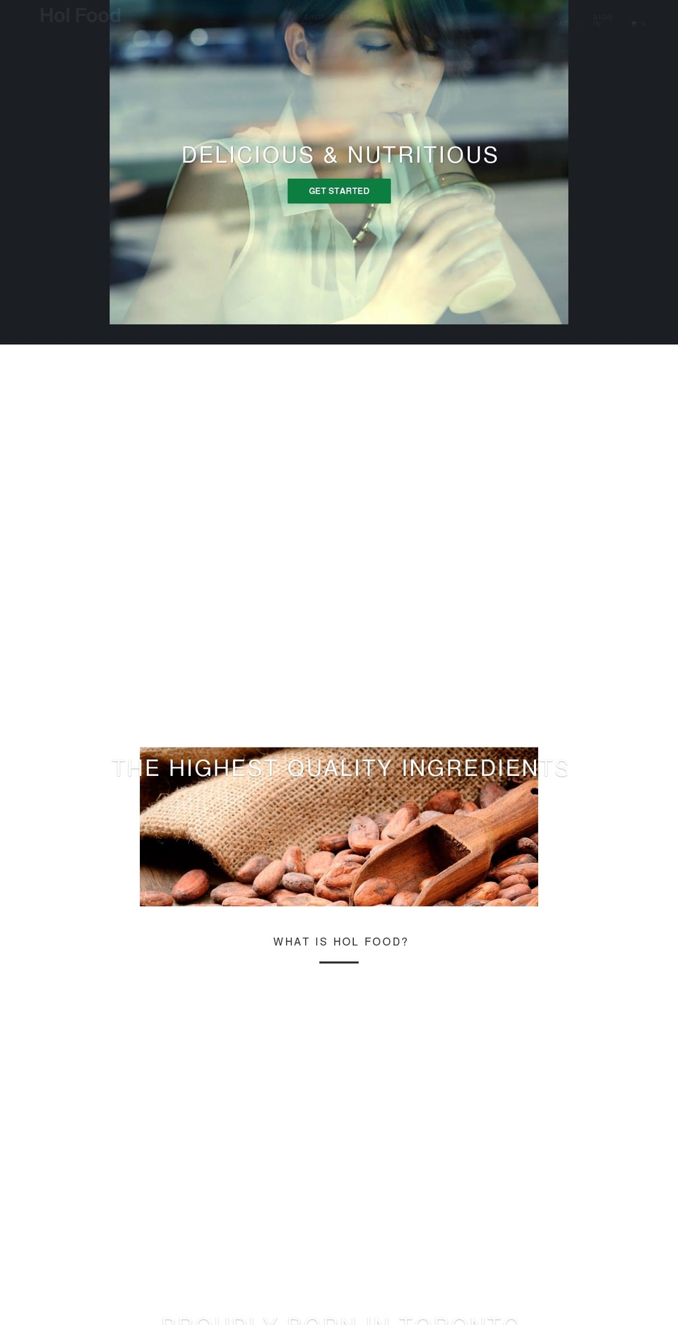 holfood.com shopify website screenshot