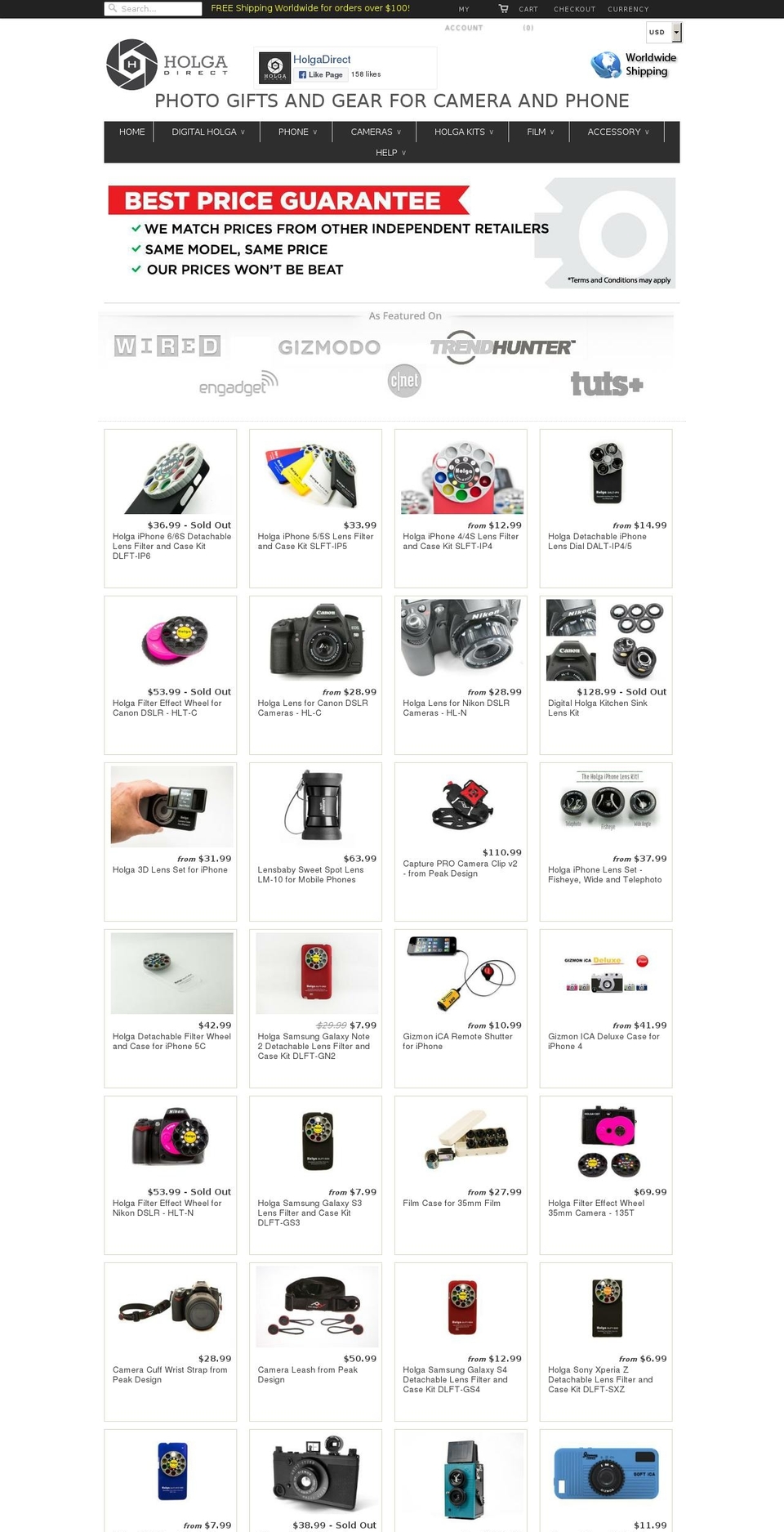 holgadirect.myshopify.com shopify website screenshot