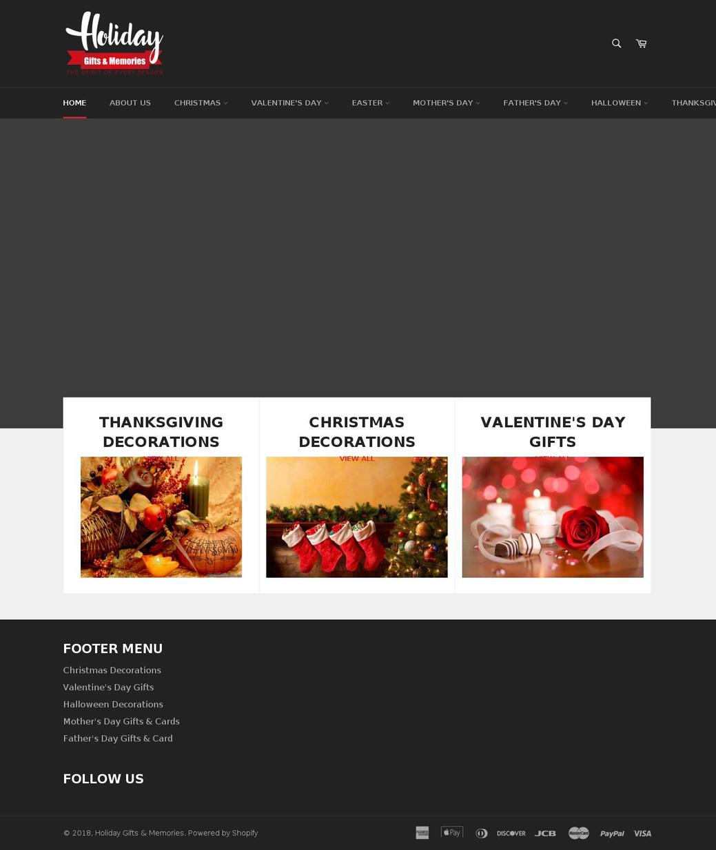 holiday-gifts.net shopify website screenshot