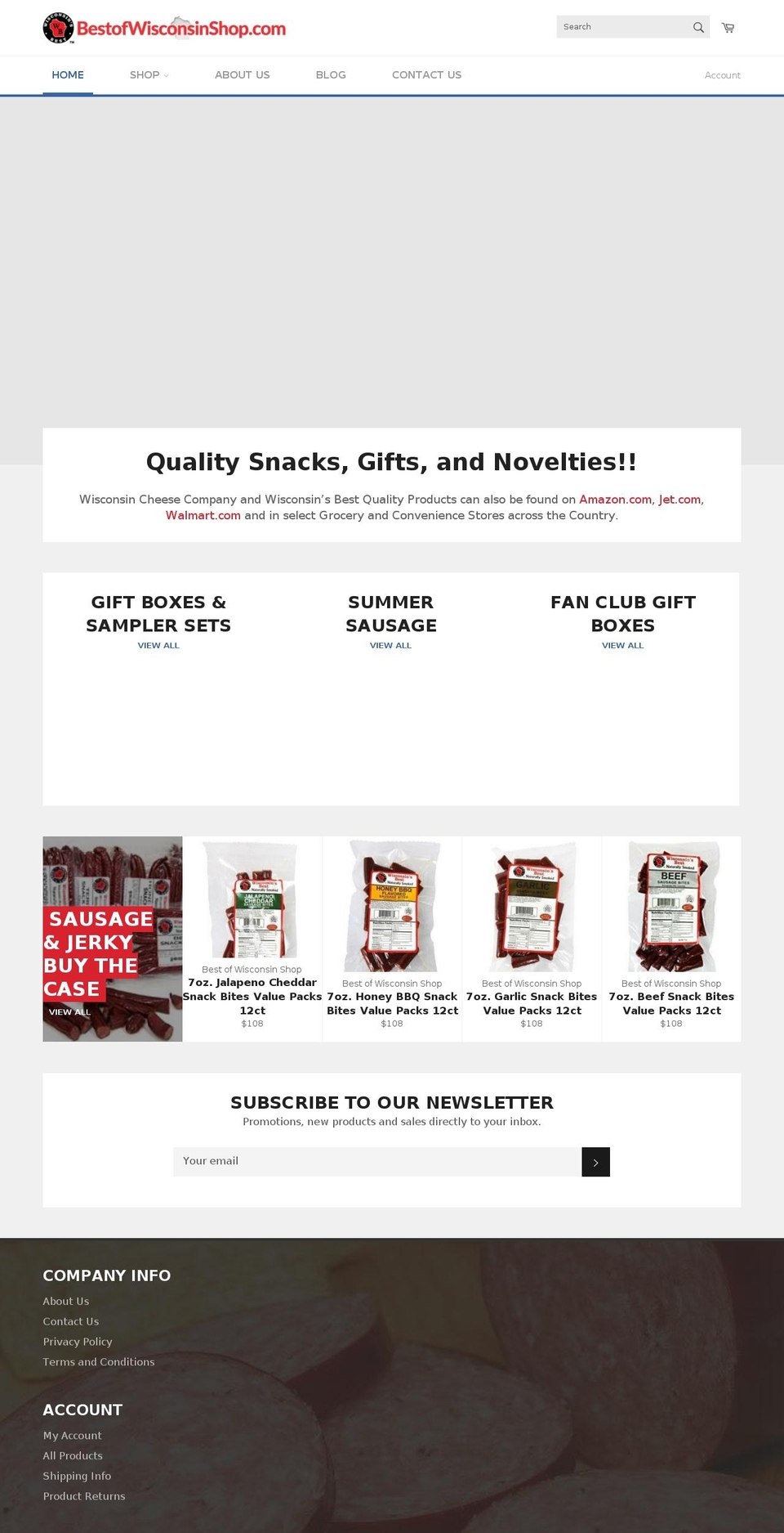 holidaycheesegifts.com — Shopify storefront screenshot