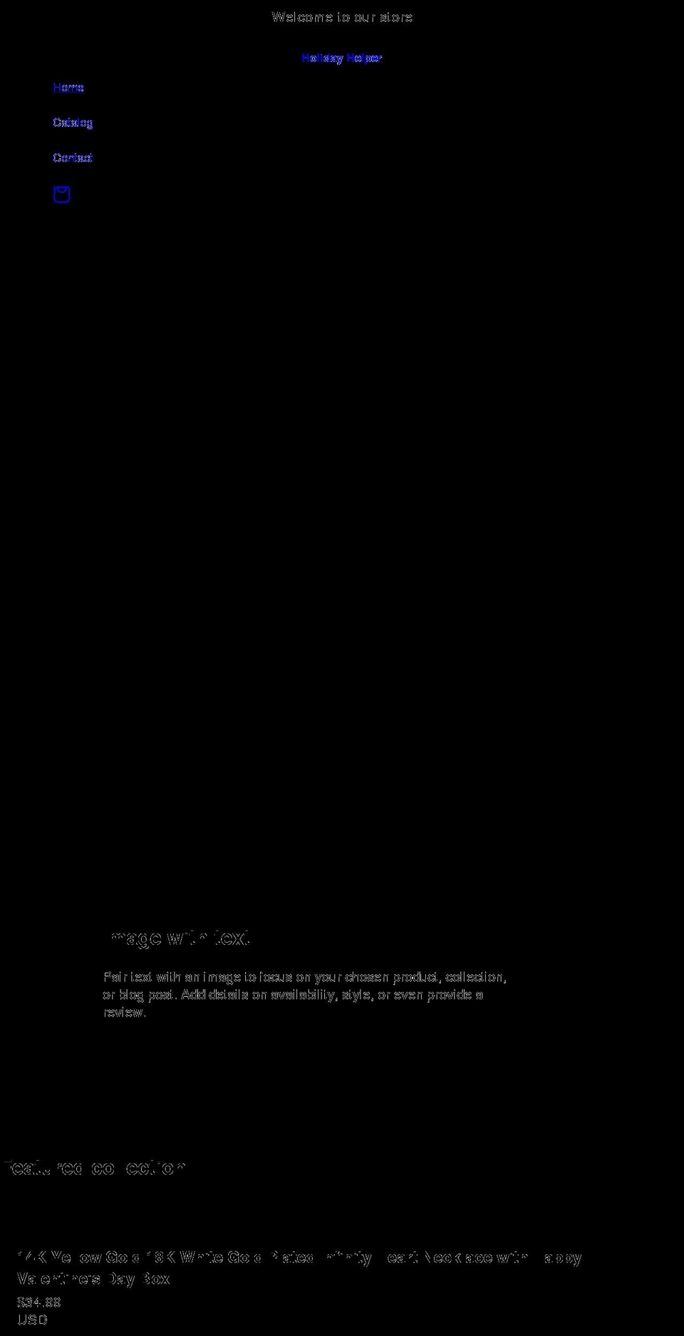 holidayhelper.net shopify website screenshot