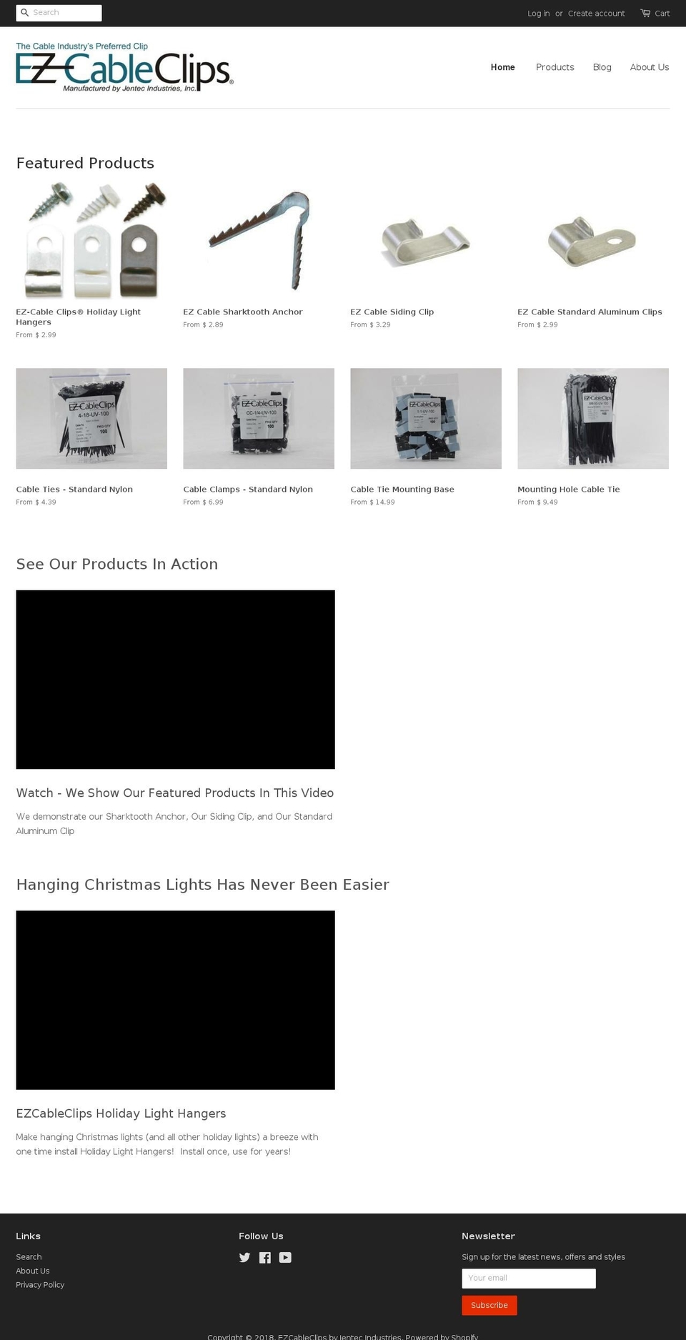 holidaylightclip.com — Shopify storefront screenshot