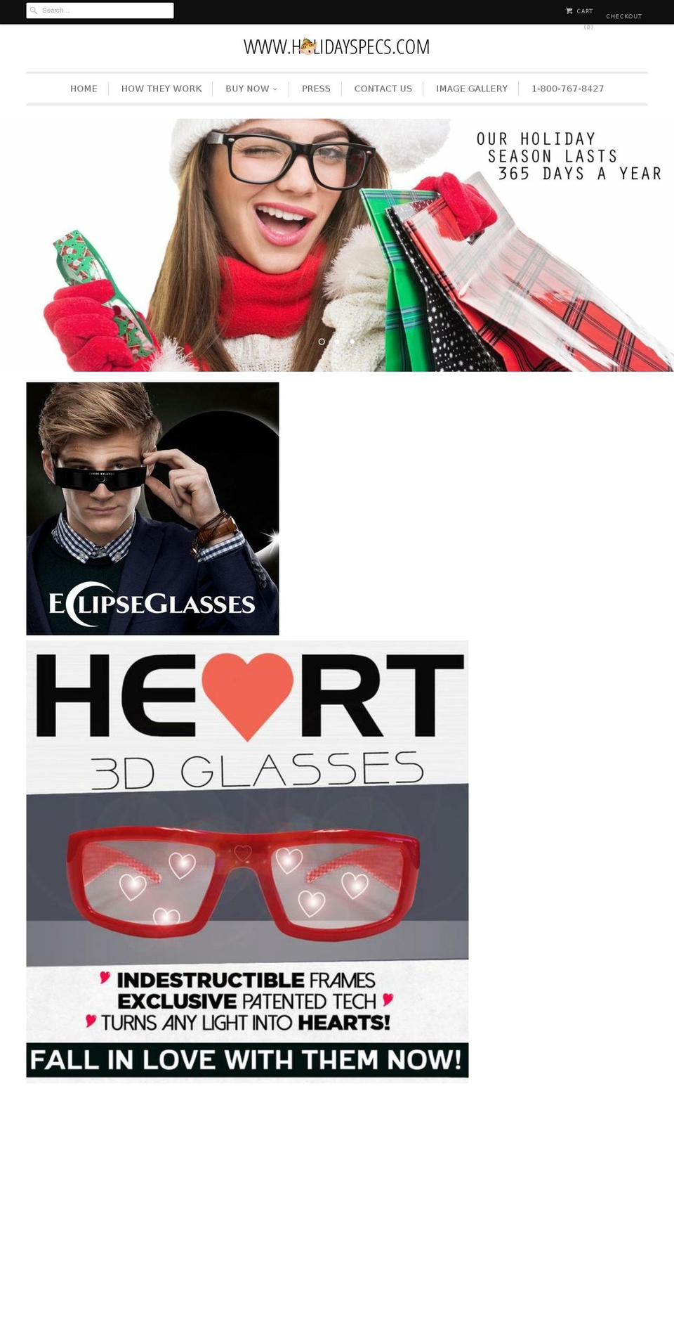 holidaymagic3dviewers.com shopify website screenshot