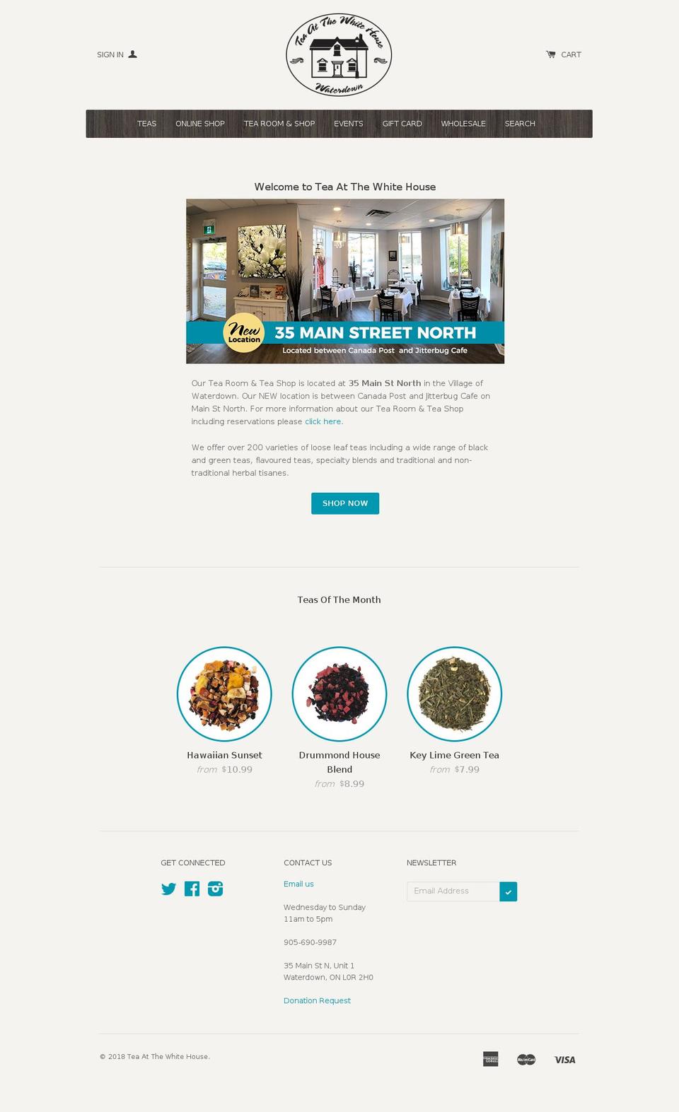 holidayteashop.com — Shopify storefront screenshot